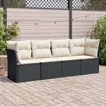 Gartensitzgruppe K4266(4-tlg) Schwarz - Massivholz - 69 x 62 x 234 cm