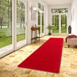 Hochflor Velours Läufer Teppich Luna Rot - 80 x 320 cm