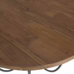Table basse coque en teck recyclé Marron - Bois massif - 80 x 35 x 80 cm