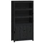 Highboard DE7811 Schwarz - Massivholz - 35 x 154 x 80 cm