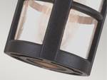 LED Außen Deckenleuchte Laterne, 23,5cm Schwarz - Glas - Metall - Kunststoff - 15 x 24 x 15 cm