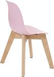 Chaise scandinave enfant JUBA (lot de 2) Rose foncé