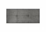 Tête de lit en tissu Dalia 170x50 Gris - Profondeur : 170 cm