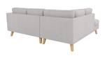 Ecksofa Honey Silber - Ecke davorstehend links