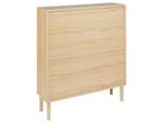 Schuhschrank NORRIS Braun - Holzwerkstoff - 80 x 90 x 24 cm