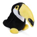 Butoir de porte toucan Noir - Blanc - Jaune - Fibres naturelles - Textile - 29 x 20 x 13 cm