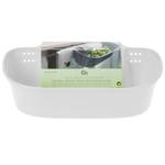 Gemüse- und Küchenabfallbehälter Weiß - Kunststoff - 18 x 10 x 31 cm