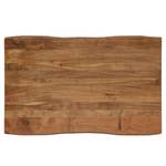 Table basse marron/noir 110x70cm pieds X Noir - Marron - Métal - Bois massif - 70 x 40 x 110 cm