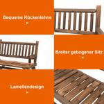 Schaukelbank mit Armlehne 84A-133 Braun - Massivholz - 96 x 93 x 112 cm