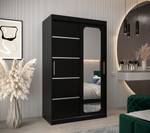 Armoire à portes coulissantes promo v2 Noir - Largeur : 120 cm - 2 porte