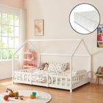 Lit d'enfant Sisimiut avec Matelas Blanc - 206 x 135 x 126 cm