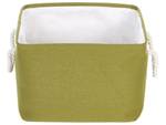 Petite armoire de bain DARQAB Vert - Vert olive - Blanc