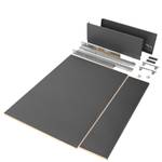 Vertex Schubladen-Kit für Küche und Grau - Metall - 88 x 8 x 53 cm