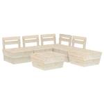 Mobilier de jardin Beige - Bois massif - Bois/Imitation - 60 x 30 x 60 cm