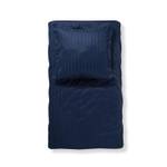 Damai Bettbezug Linea - Satin - Blau - Textil - 29 x 4 x 38 cm