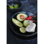 Assiettes creuses Organic (lot de 4) Noir