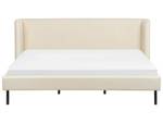 Lit double ARETTE Beige - Crème - Largeur : 204 cm