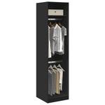 Kleiderschrank 298537-5 Schwarz - Breite: 50 cm