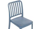 Chaise de jardin SERSALE Bleu - Lot de 4