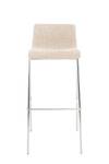 Tabouret de bar Hover Blanc crème - Argenté