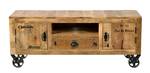 Lowboard Rustic Massivholz - Holzart/Dekor - 140 x 55 x 40 cm