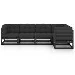 Salon de jardin (lot de 5) 3009929-2 Anthracite - Noir