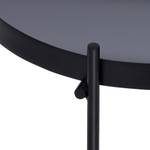 Set de 2 tables d'appoint Ø 43x45cm Noir Noir