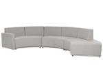 Ecksofa BOLEN Schwarz - Grau - Naturfaser - 413 x 80 x 116 cm