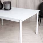 Table à manger Modena Blanc - Métal - 90 x 75 x 150 cm
