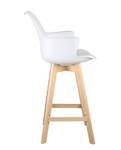 Chaise de bar scandinave MOTA (lot de 2) Blanc