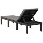 Chaise longue Anthracite