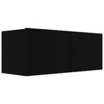 TV-Schrank 4er Set D407 Schwarz - 80 x 30 cm