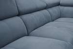 5-Sitzer Ecksofa Matera mit Relax Blau - Ecke davorstehend rechts