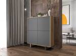 Highboard APOLLO Graphit - Eiche Wotan Dekor