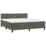 Boxspringbett 3017268-6 Dunkelgrau - Breite: 160 cm