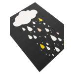 Tapis enfant RAINDROPS Noir - Matière plastique - 95 x 6 x 125 cm