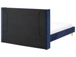 Doppelbett VILETTE Schwarz - Blau - Marineblau