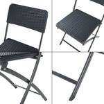 Lot de 2 chaises pliantes Mark Noir - Métal - Matière plastique - 45 x 81 x 58 cm