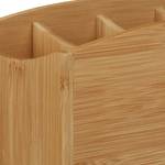 Schreibtischorganizer Bambus 4 Fächer Braun - Bambus - Holzwerkstoff - 26 x 12 x 13 cm