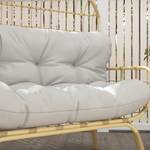 Gartensofa 860-323V00LG Grau - Polyrattan - 72 x 126 x 126 cm