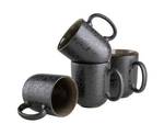 Kaffeebecher Niara (4er Set) Schwarz - Grau