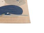 Teppich SEAI Beige - Blau - Weiß - Gelb - Naturfaser - 80 x 1 x 150 cm