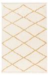 Hochflor Soft Teppich 155X230 Weiß Gelb Cremeweiß - Gelb - 155 x 230 cm