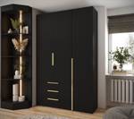 Garderobe Inova 1 Z17 Schwarz - Gold