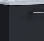 2 pièces lavabo Badinos 3 Noir - Largeur : 80 cm