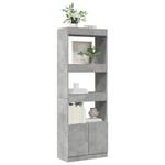 Highboard DE7873 Grau - Holzwerkstoff - 33 x 180 x 63 cm