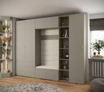 Garderobe Inova 2 Z11 Gold - Grau - Weiß - Gold