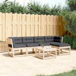 Gartensitzgruppe K6976(5-tlg) Braun - Massivholz - 78 x 73 x 64 cm