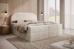 Boxspringbett ZEN mit Bettkasten Beige - Creme - Breite: 200 cm - H3