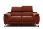 Sofa Fiero 2-Sitzer Dunkelorange